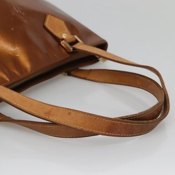 LOUIS VUITTON Monogram Vernis Houston Hand Bag Bronze M91122 - Picture 7 of 12